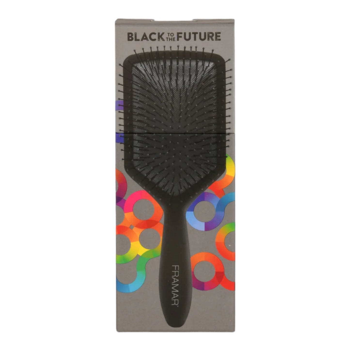 Framar Paddle Brush Black to the Future Bürste Entwirrbürste Haarbürste Kamm - black