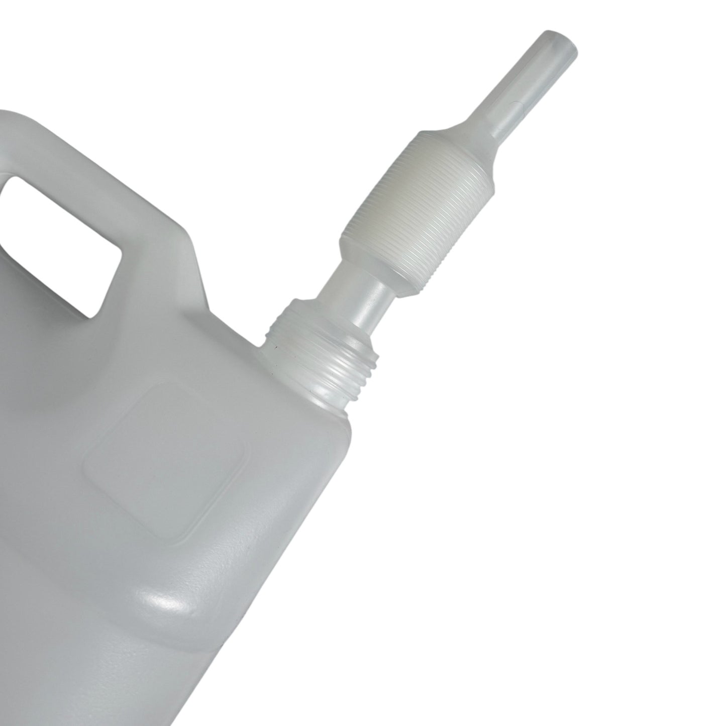2 x 10 L Leerkanister Kanister leer Kunststoffkanister weiss DIN 41 - Schraubverschluss & Ausgießer - Made in Germany - BPA frei