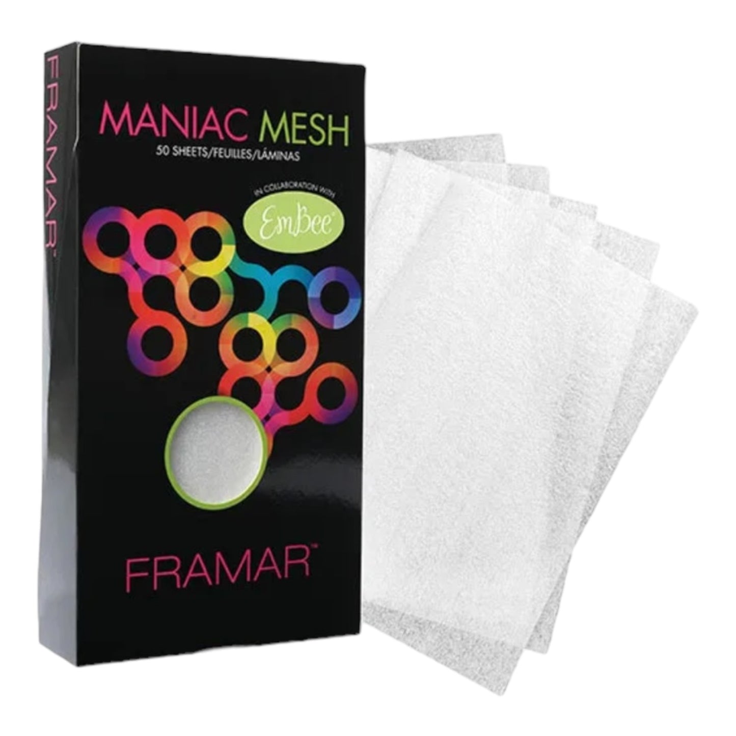 Framar Maniac Mesh Strähnenfolie Foil Folie Transparent - 15 x 28 cm - 50 Sheets