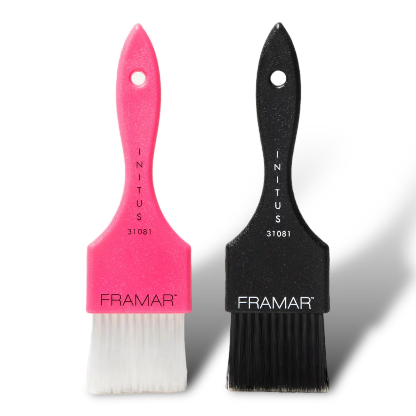 Framar Power Painter Färbepinselset Pinsel Brush 2 er Set - pink / schwarz