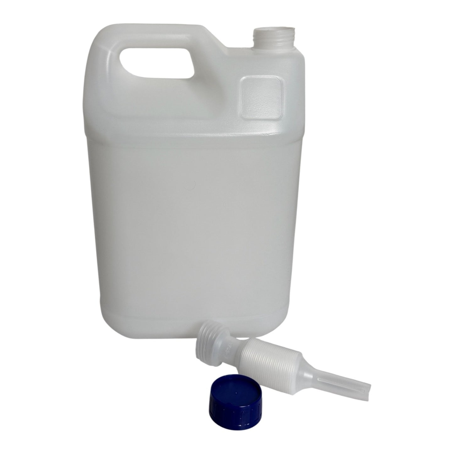 2 x 10 L Leerkanister Kanister leer Kunststoffkanister weiss DIN 41 - Schraubverschluss & Ausgießer - Made in Germany - BPA frei