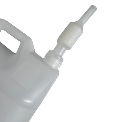 2 x 10 L Leerkanister Kanister leer Kunststoffkanister weiss DIN 41 - Schraubverschluss & Ausgießer - Made in Germany - BPA frei